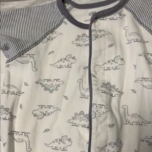 Little Me One Pieces - Dinosaur print footed onesie Little Me One Pieces - Dinosaur print footed onesie